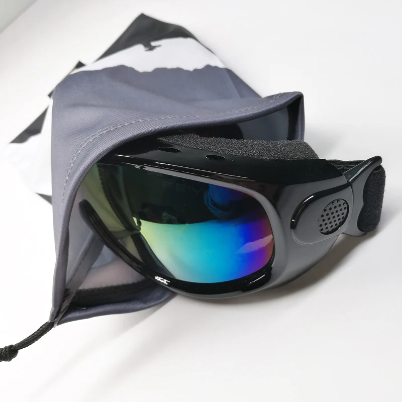 Custom microfiber pouch with single drawstring