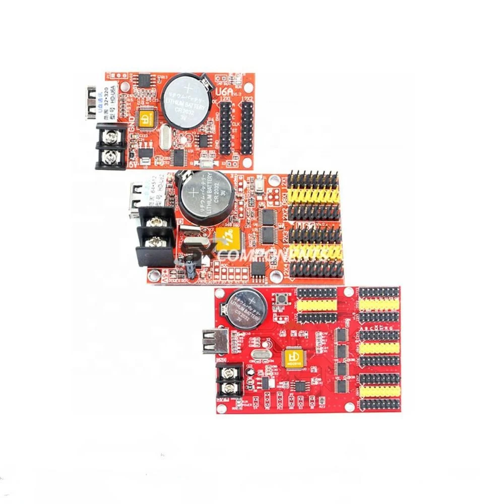 HD-U6A HD-U6BN HD-U62 HD-U63 HD-U64 U-disk Single Color LED Card Work For Single Color and Two Colors LED Display Modules