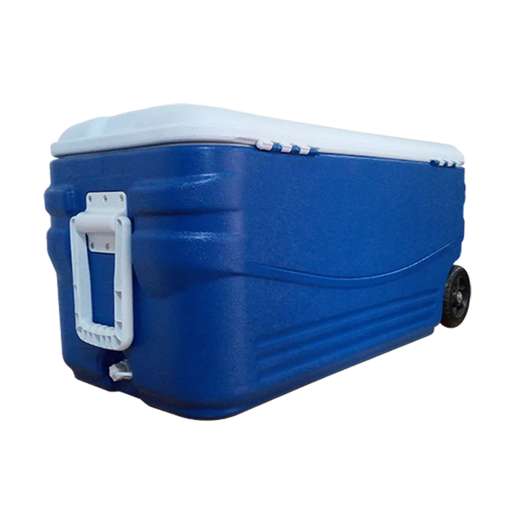 
blow molded 100L PU insulation cooler box 