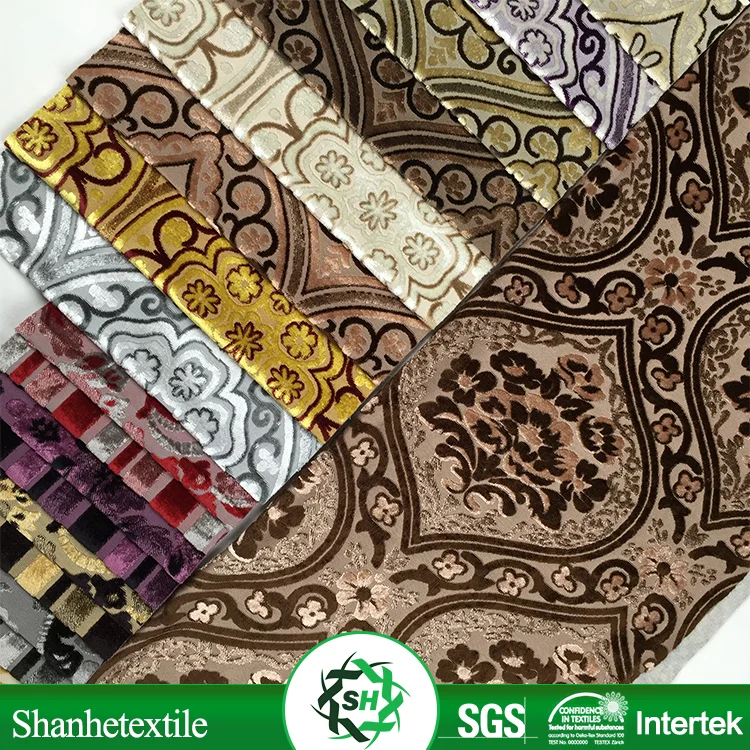 changshu factory striped sofa velvet upholstery fabric