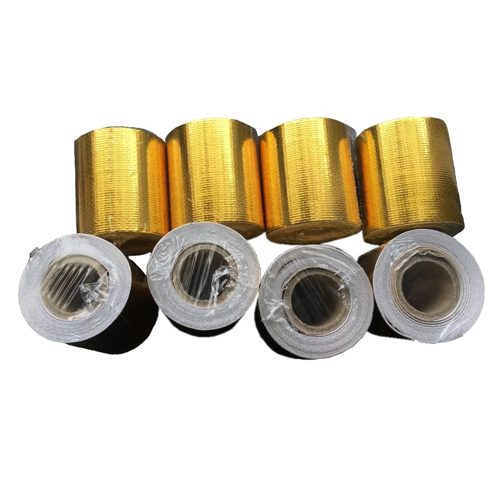 
Accept OEM Affordable Price Reflect Self Adhesive Gold Tape for Engine Heat Insulation 