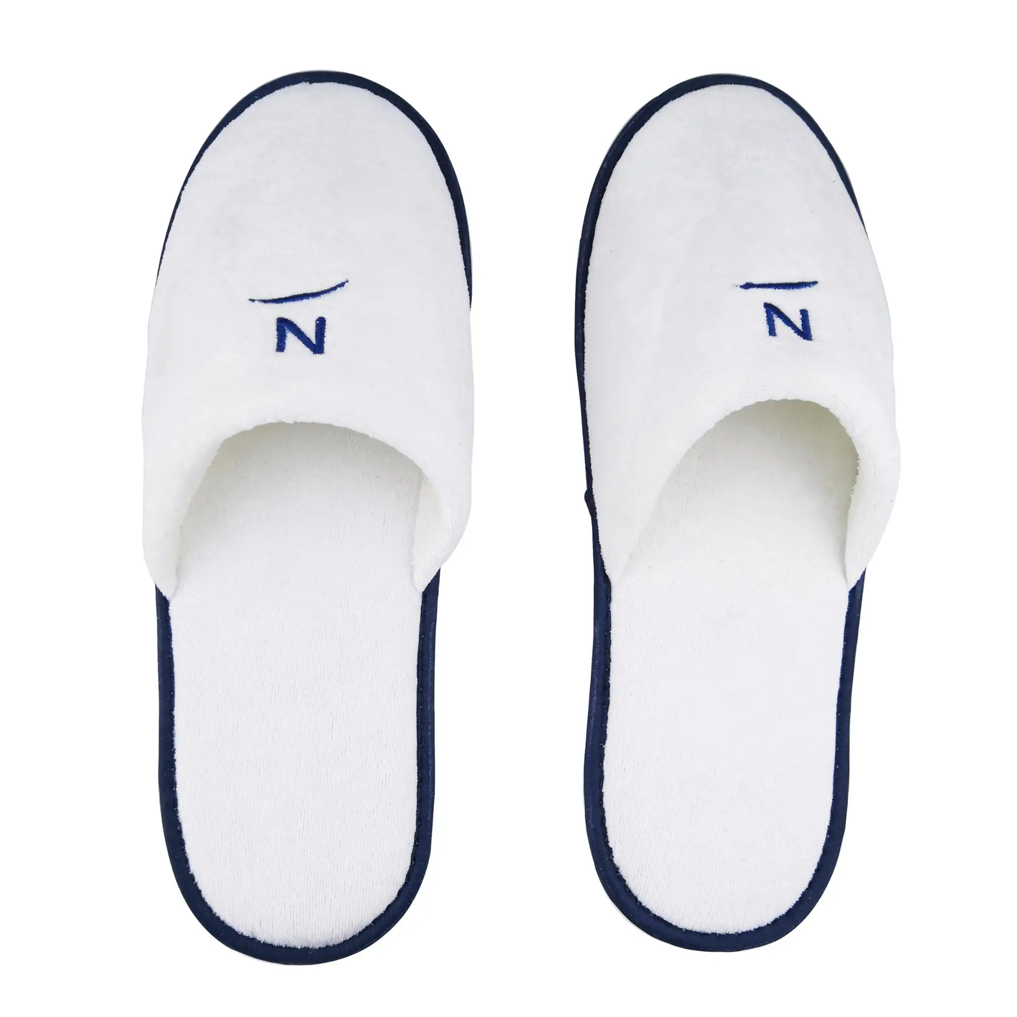 Белые велюровые одноразовые Тапочки с закрытым носком для отеля в Янчжоу