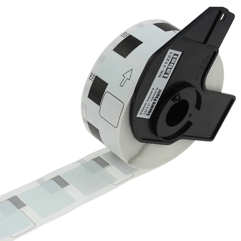 Manual Typewriter Square White Paper Labels  File Folder DK Labels DK1221 Compatible for Brother