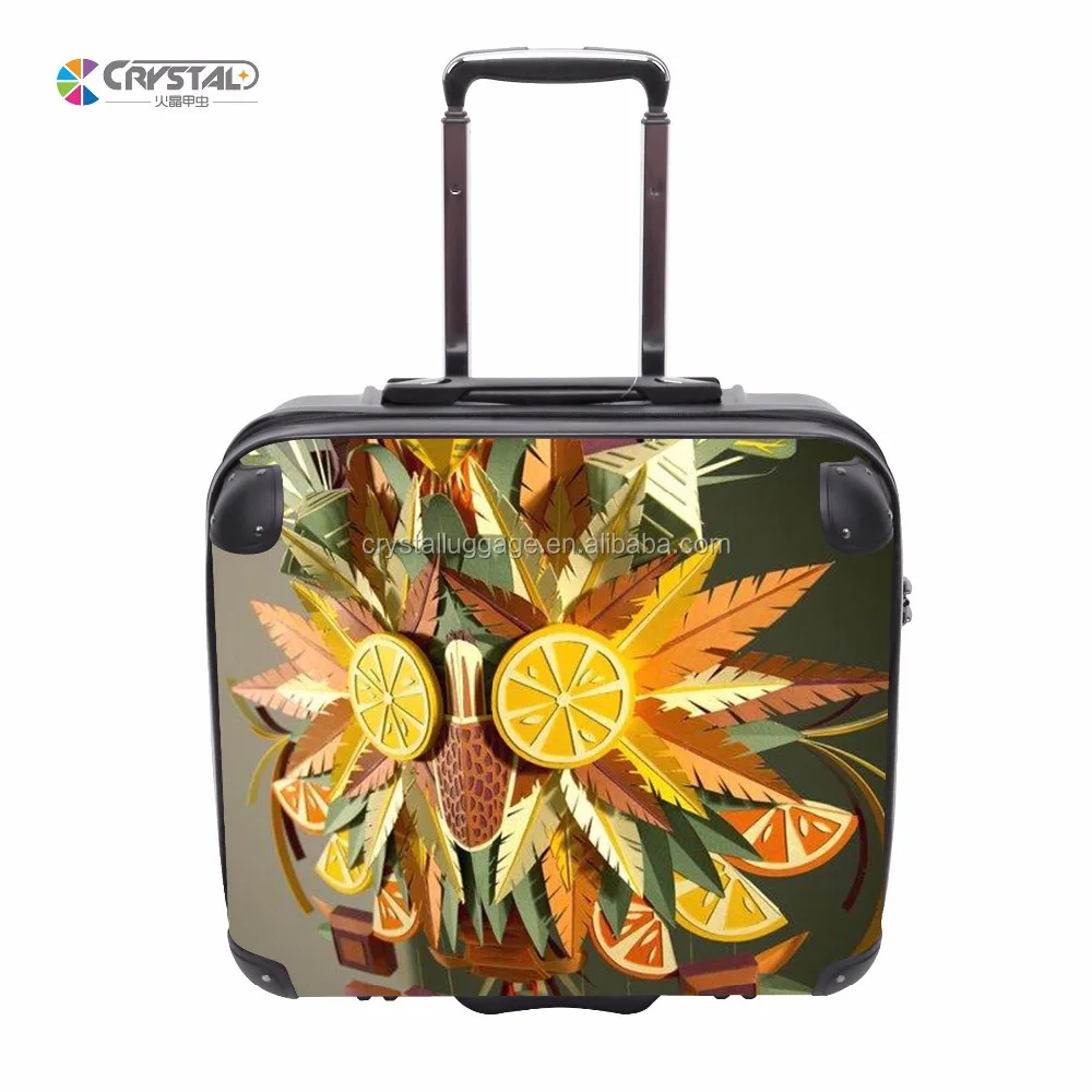 19' ABS PC Luggage Carry on Luggage Airport Trolley Suitcase Bag Personalised Design Customized Logo Print