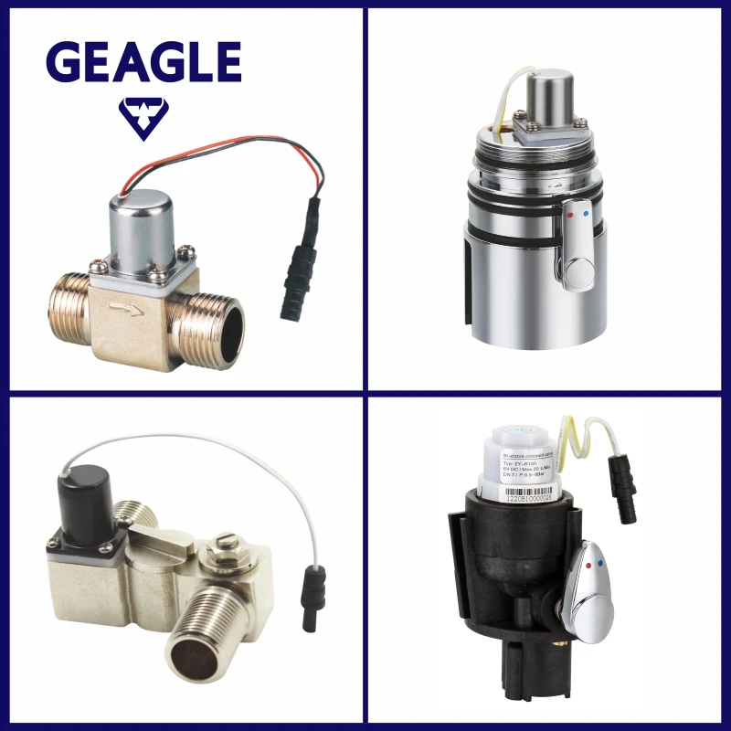 6V Auto Induction Electric Water Control Solenoid Toilet Flush Valve