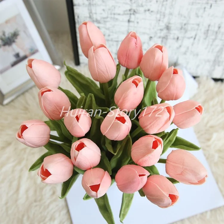 S-172 PU Tulips Artificial Flowers Real touch Artificial Flower Bouquet Artificial Flower Decoration