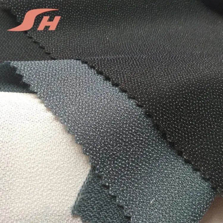 
double dot 100 polyester fabric fusible interfacing cloth woven Interlining 