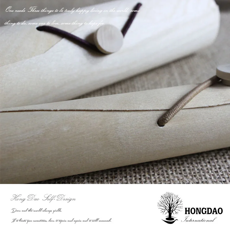 
HONGDAO Order! Balsa wooden very thin macarons box for christmas 