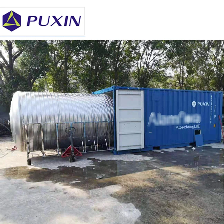 
Restaurant School Hotel Canteen Food Waste Composting to Produce Biogas Container Biogas Plant for Sale 