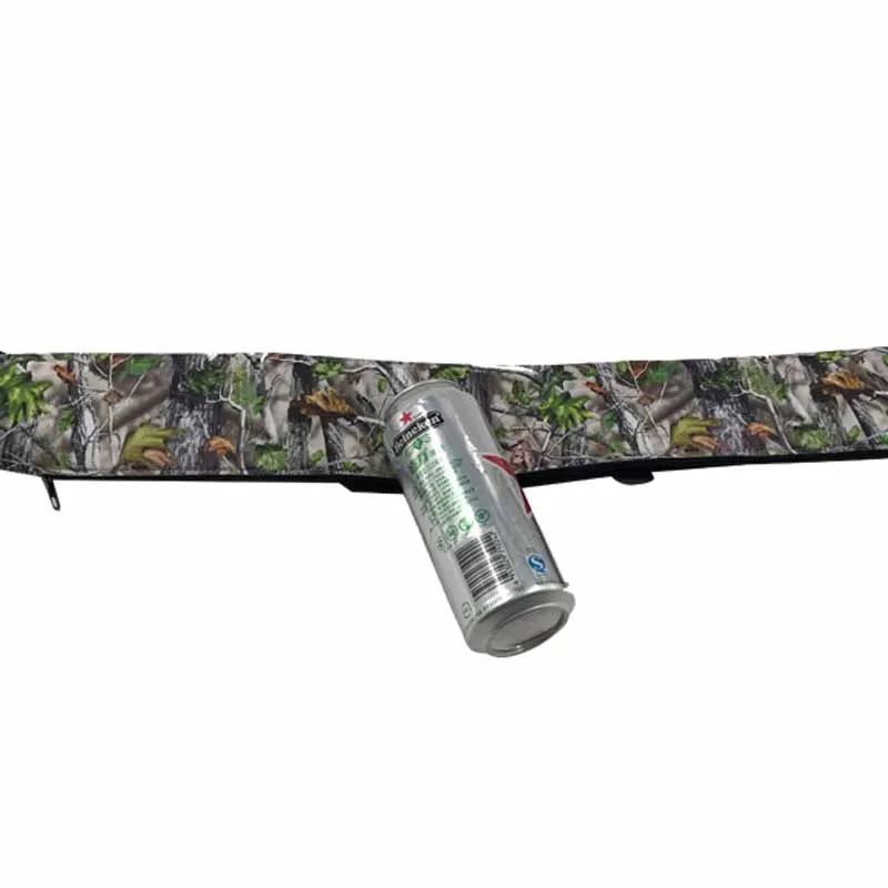Insulated Long 6 Pack Beer Tube Neoprene Camo Sling Can Cooler