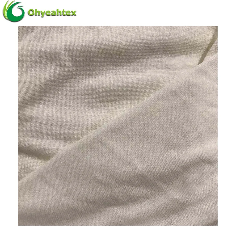 
Skin-friendly Single Jersey 50% Milk Protein Fiber 50% Lenzing Tencel Fabric For Bed Sheet 