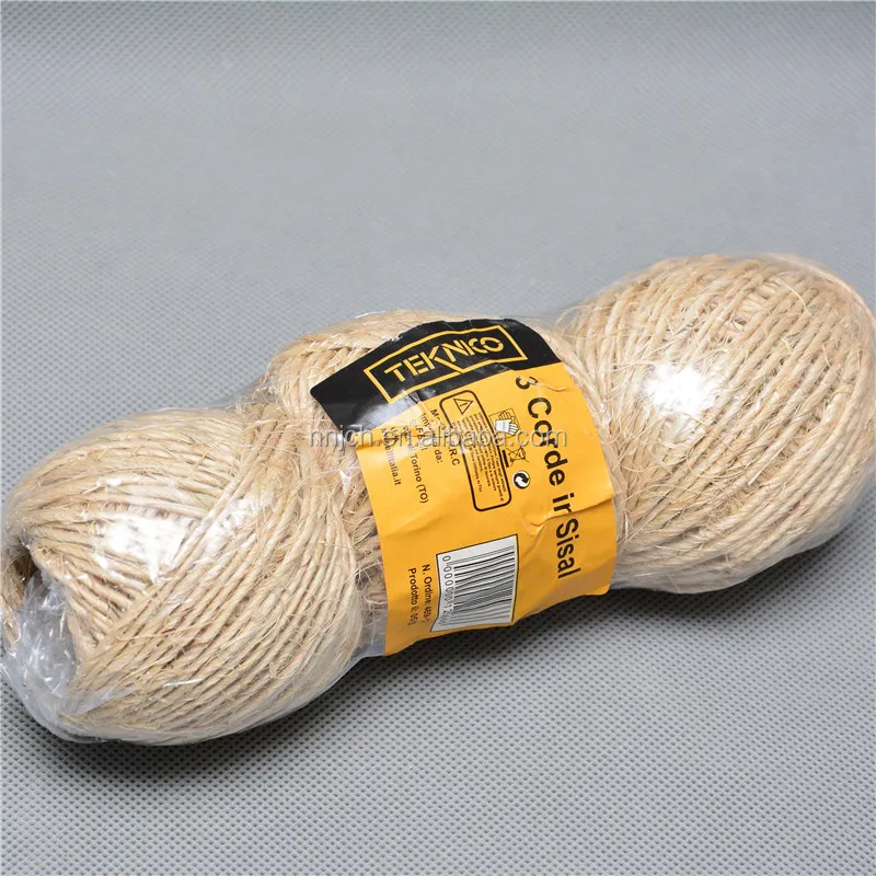 Sisal Yarn Ring Spun Yarns 600m/kg 250g/pc To European Market