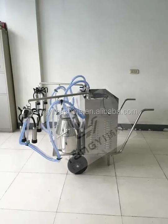 New type cow milking machine with stainless steel tank