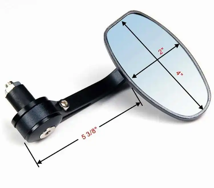 JPMotor Motorcycle Universal CNC Bar End Mirrors Moto Bike Rear View Mirrors Electrical Motorbike Cafe Racer Mirror