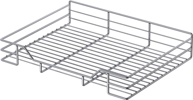 Kitchen chrome storage basket drawer