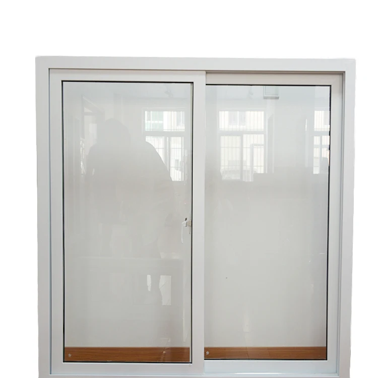 Высокое качество UPVC раздвижное окно Двойное закаленное стекло Индивидуальный размер современный дизайн Заводская цена Горизонтальное пластиковое