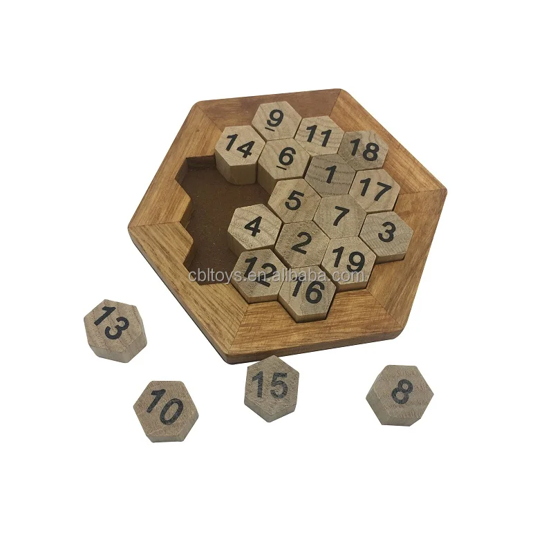 promotion custom IQ games wooden toys number puzzle