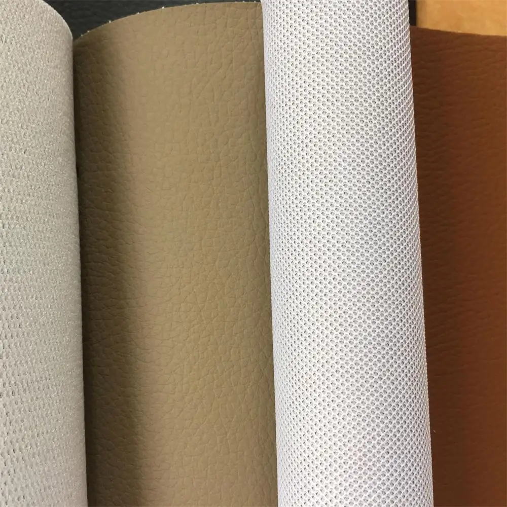 Faux leather Cheap rexine cloth price Synthetic Leather Fabric Artificial Sponge leather cloth