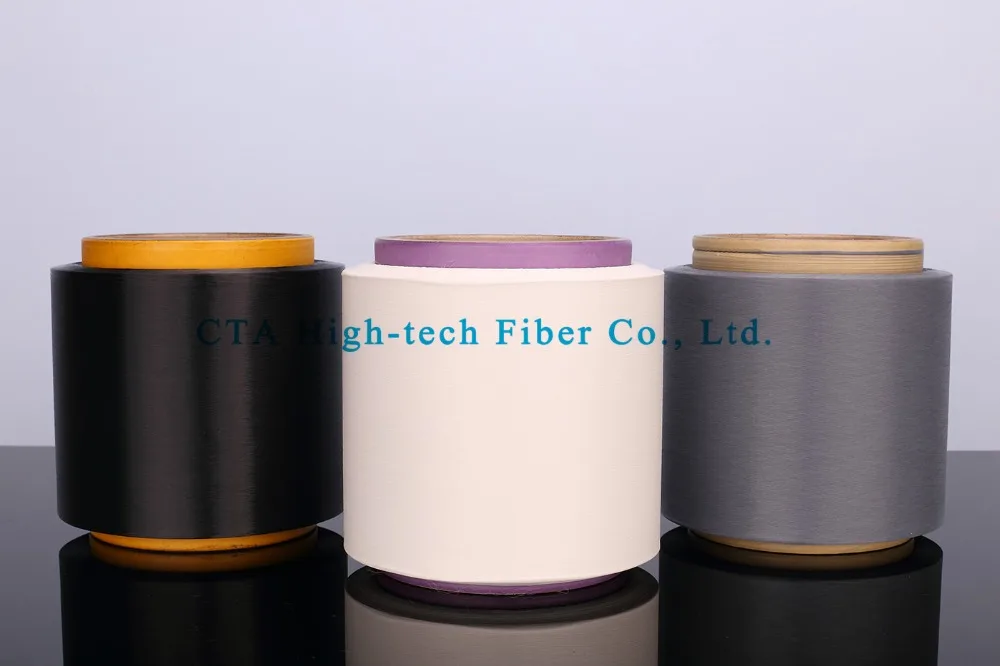 electric carbon thread nylon yarn 20D/3F, carbon black thermal conductive yarn