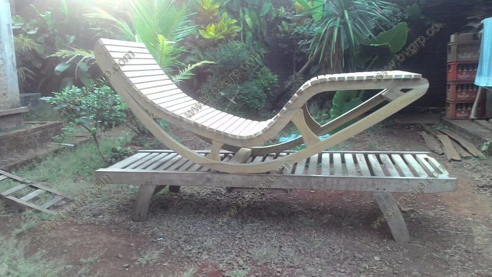 
Outdoor / Indoor Wooden For Adult Use Hot Sale Double Years Teak Relax Rocking Chair 