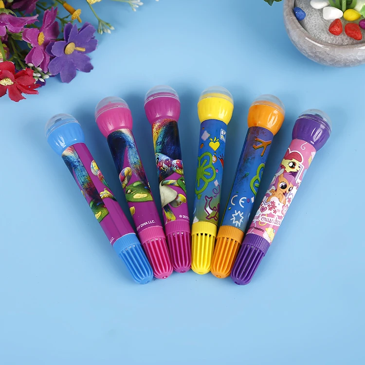 Newest office stationery wholesale cheap pen stamp self-inking roller stamp pen multi color marker pen set color marker for kids