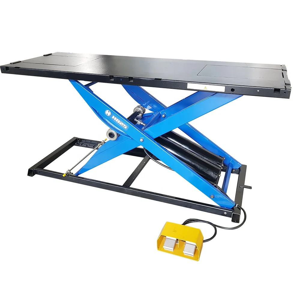 H825 Professional  motorbike garage Pneumatic  mini rampa de moto manual wheel lift