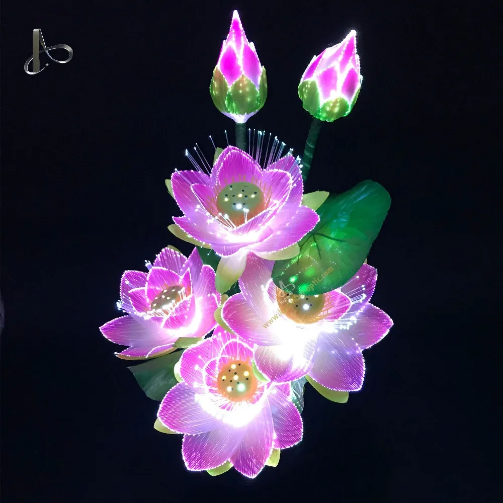 Wholesale Price LED Flower Fiber Optic Lights Decorative Indoor Flowers