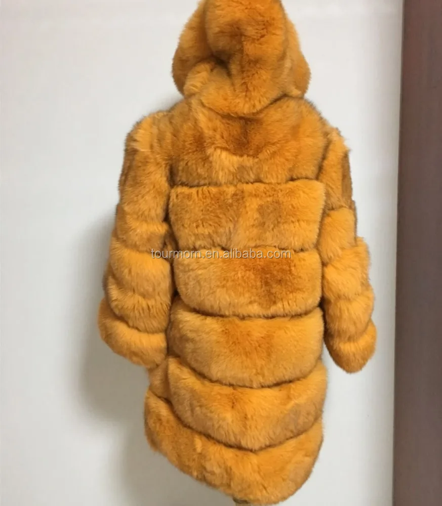 custom color and size fox fur coat jacket