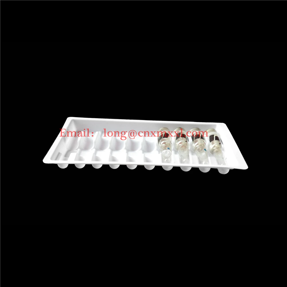 High Quality Plastic Ampoules tray1ml 2ml 5ml 10ml Plastic Clear Blister packaging Vials blister tray box