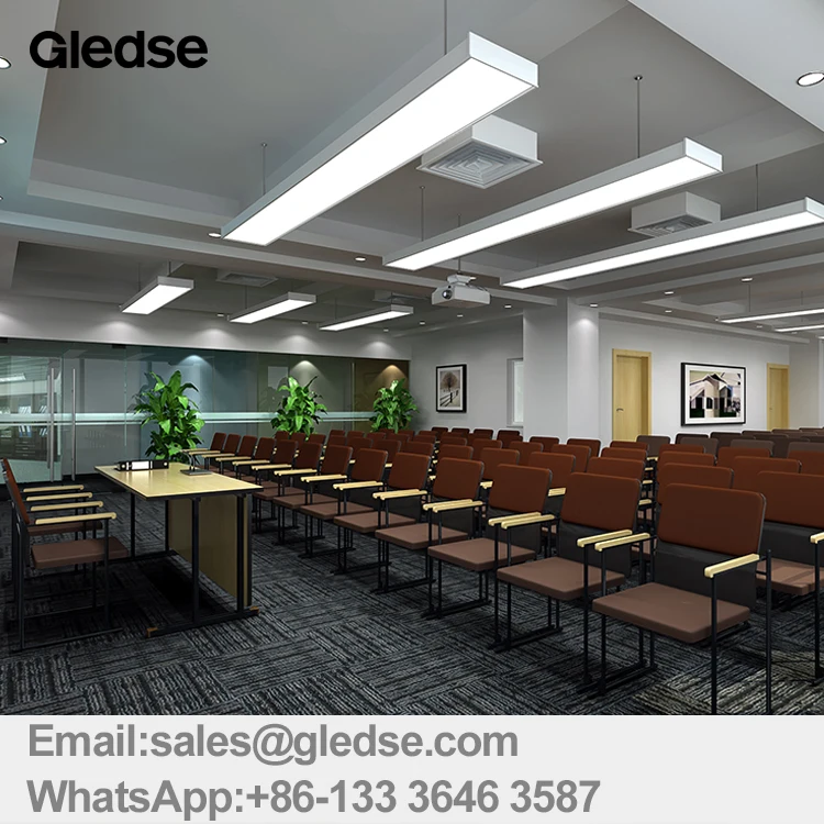 Flat Lamp Linear Fixture Led pendant Linear Light Slim ceiling 28w 36w 48w flat LED tri-proof batten light