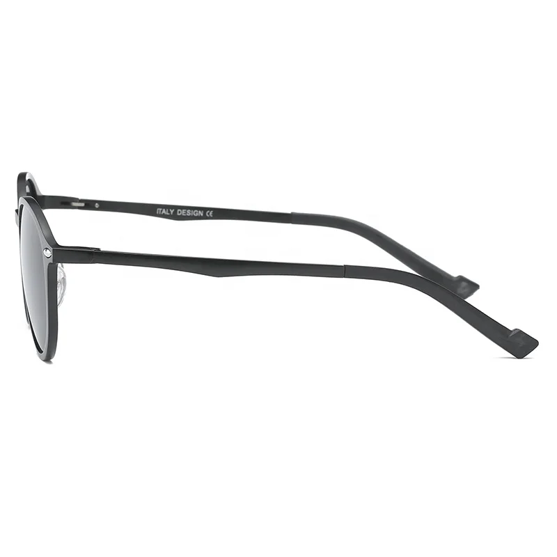  2021 Hot selling uv400 polarized round steel night vision photochromic sun glasses Aluminum