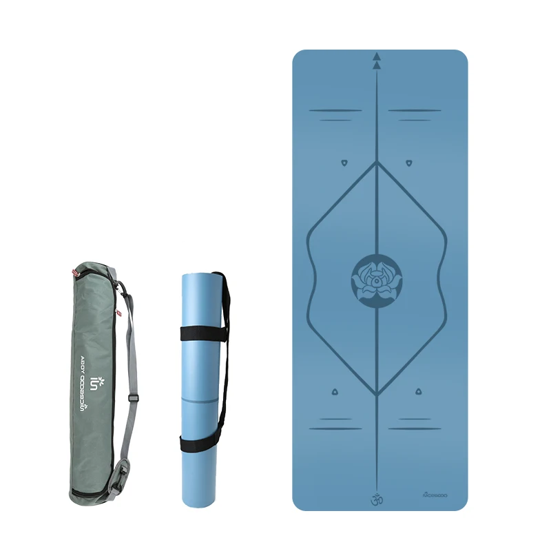 Хорошо впитывающий воду ПУ натуральный резиновый коврик для йоги от производителя из Китая ПУ