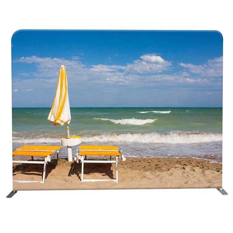 
Trade show Portable full color straight photobooth pillow case backdrop 8ft for photo 