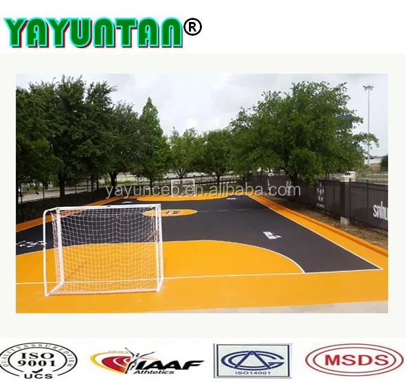 Cheap raw material futsal court flooring cost