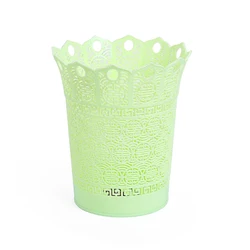 Plastic Bathroom Office trash can Paper basket baskets without cover