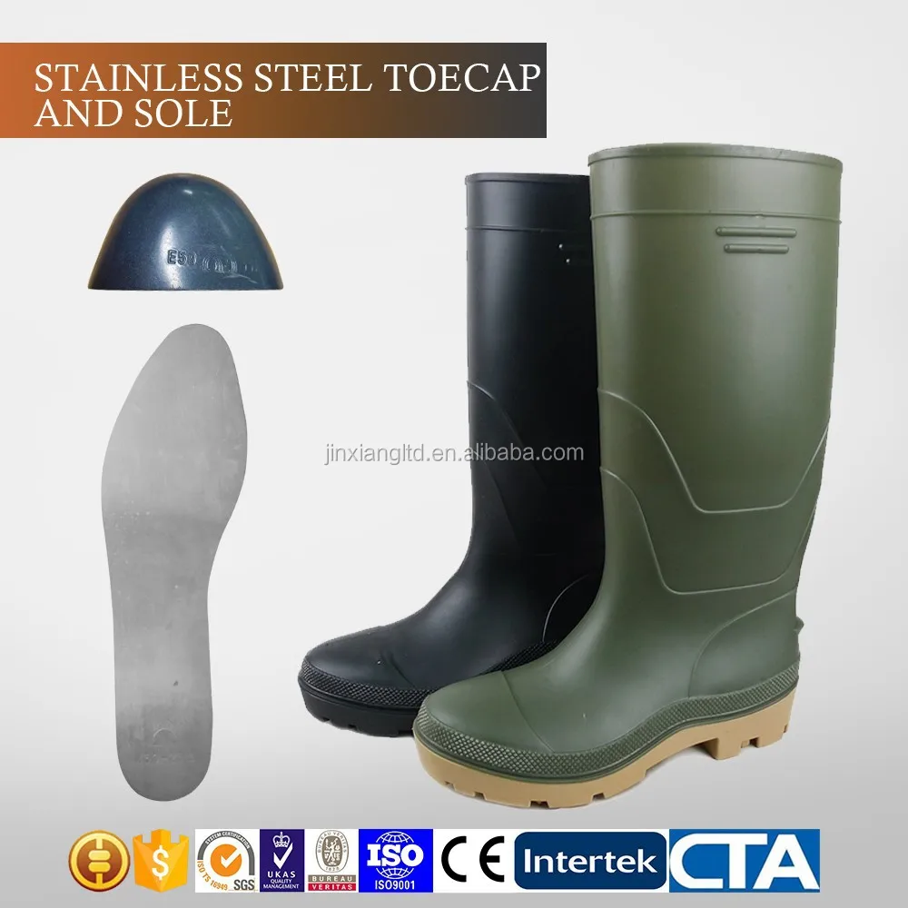 hot sale shoe fashion rain rubber safety boots