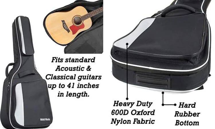Adjustable Shoulder Strap Acoustic Classical Bass Guitars Gig  Bag