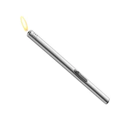 Ветрозащитная Бутановая газовая алюминиевая Зажигалка для барбекю, подходит для пикника на открытом воздухе