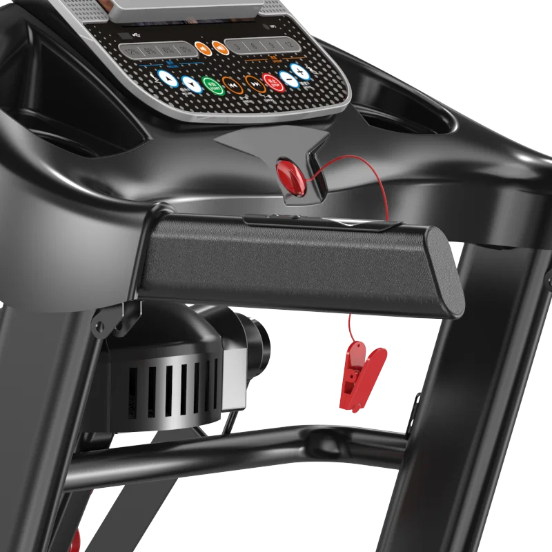 
Professional Electric Motorized 3.0HP with Lifting Function Heart Rate Sensor Massage Belt 7-inch Color Screen Motorized Treadmi 