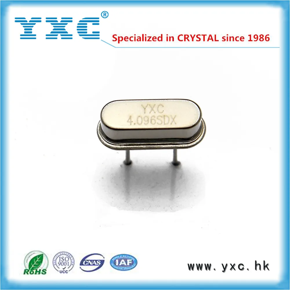 4.096 МГЦ 20PF 49 S 2pin DIP кварцевый 4.096 МГЦ Кварцевый генератор, электронные компоненты для частоты