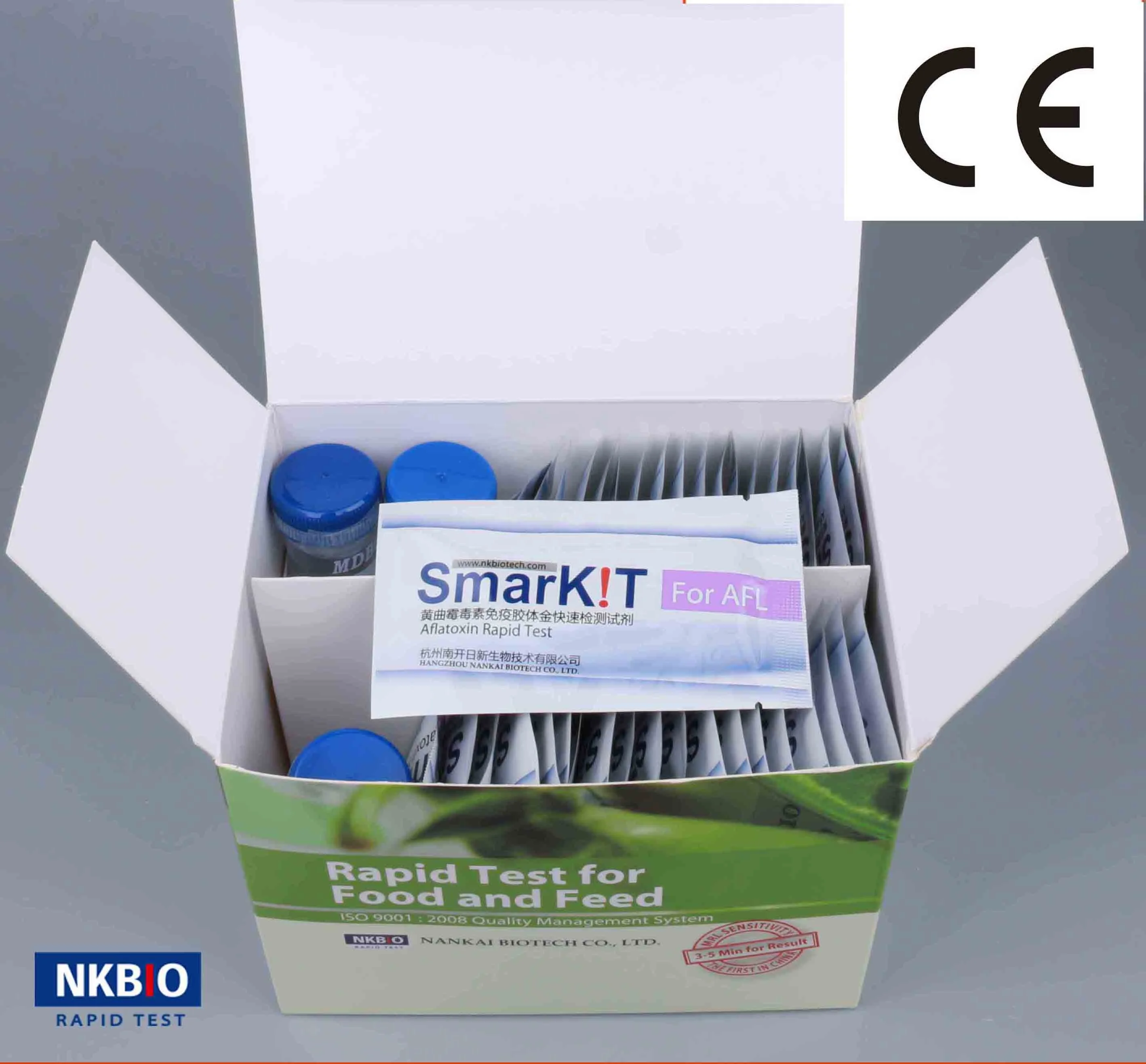
Aflatoxin B1 Rapid Test Kit in Wheat, Corns, Nuts, Peanut, Chili and Flour 