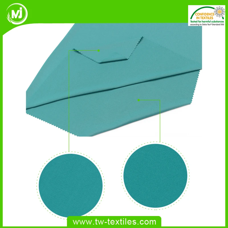 Dri fit Knitted Single Jersey 91% Polyester 9% Spandex fabric with Strong Stretch