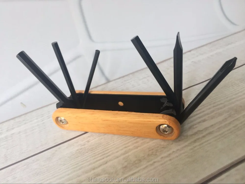 Mini 6 Folding wood bike tool