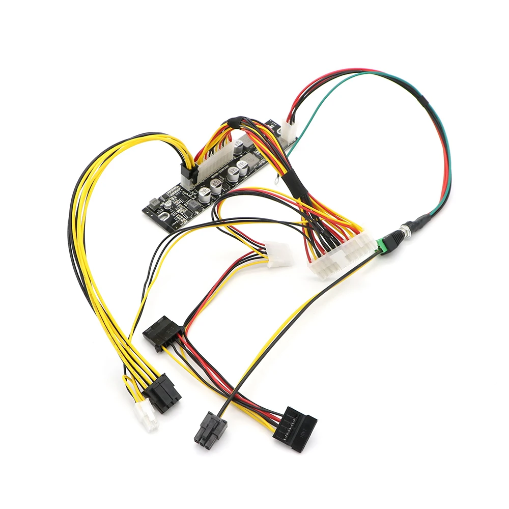 Большую 40 см DC 5,5*2,5 или PCI-E 6Pin для ATX