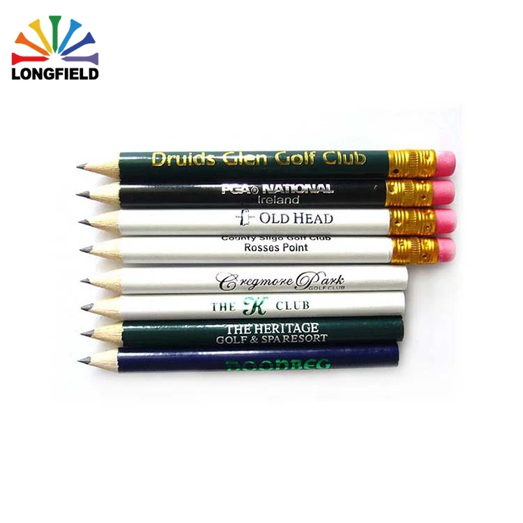 
Wholesale Custom Print 2B Wooden Golf Pencil With Logo 