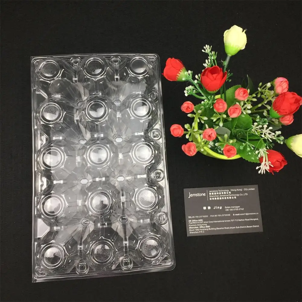 Blister Process Type Egg Tray amazon Plastic Egg Tray 15 for Sale