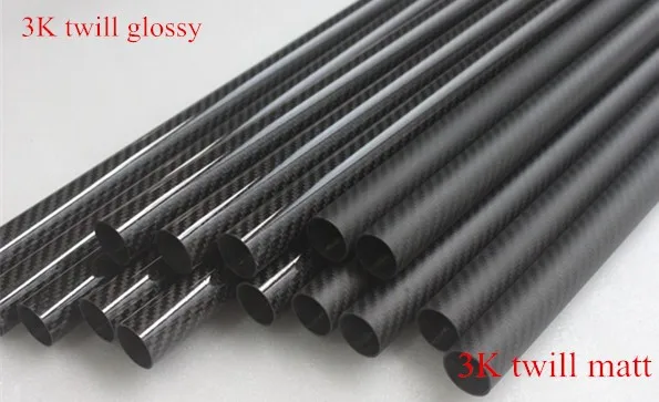 3K woven Carbon fibre round tube carbon pipe