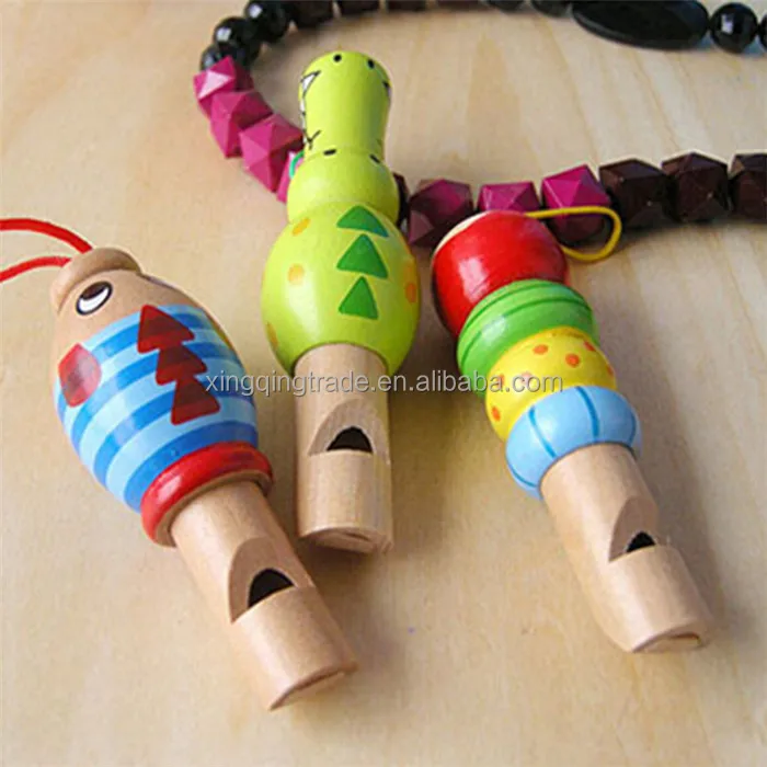 Деревянные игрушки Мультяшные животные свисток образовательный музыкальный инструмент игрушка для