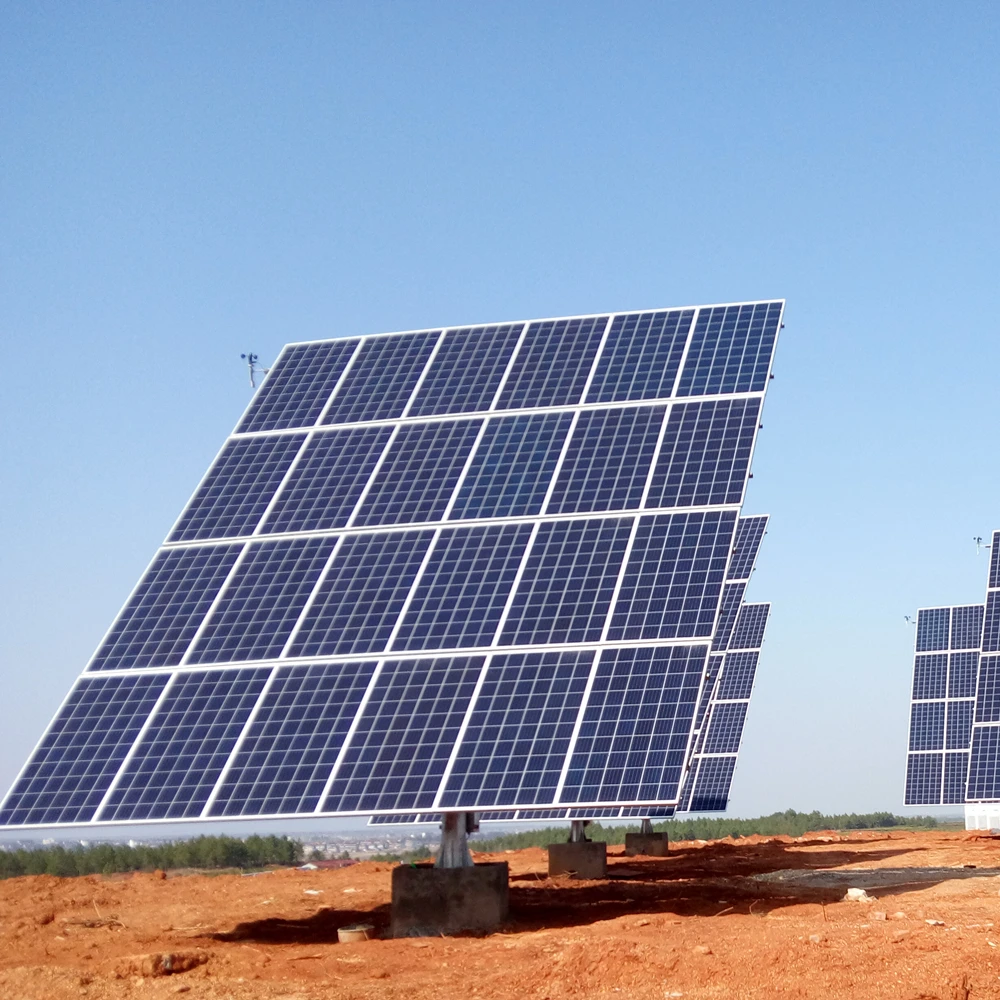 Горячее цинкование 7kw после солнца 2 оси солнечной энергии с двумя осями высокой точности комплект системы крепления