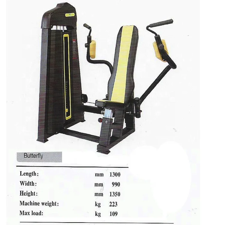 Commercial Gym Equipment Butterfly Machine Chest Press Exercise Machine